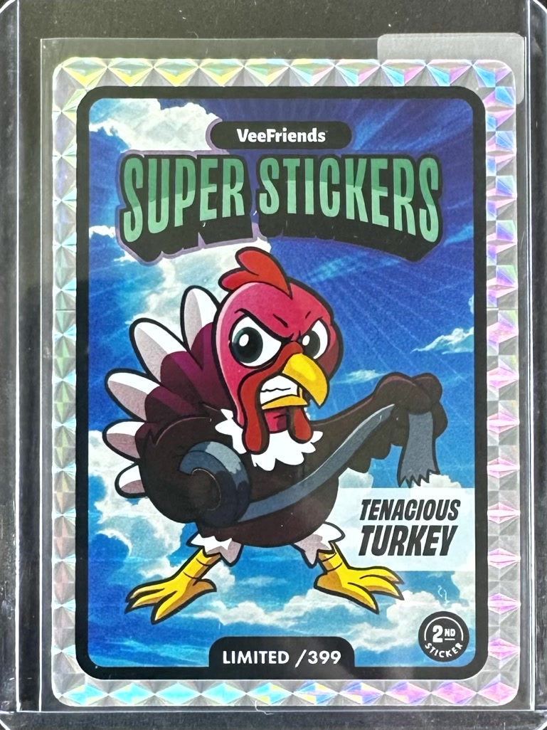 VeeFriends Super Stickers – Manga Series – Tenacious Turkey – Limited /399