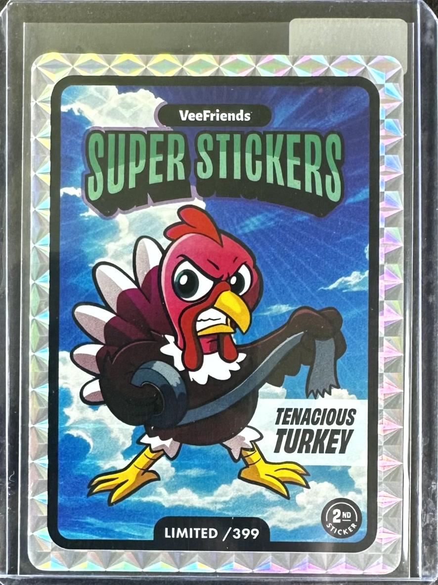 VeeFriends Super Stickers – Manga Series – Tenacious Turkey – Limited /399