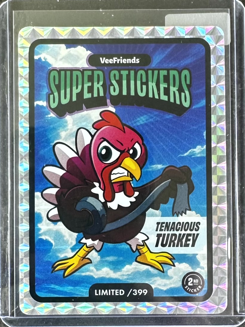 VeeFriends Super Stickers – Manga Series – Tenacious Turkey – Limited /399