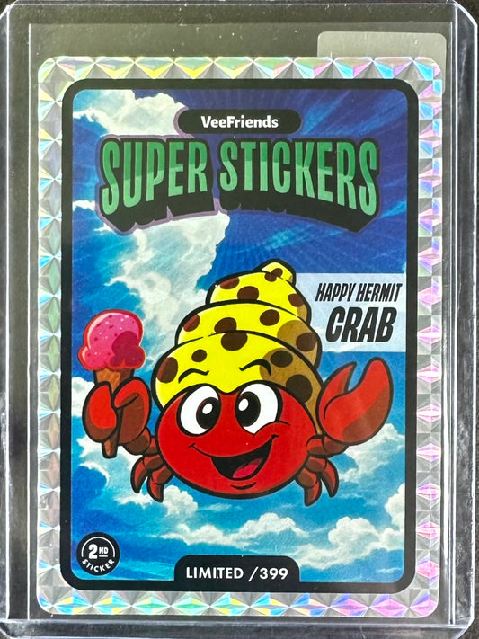 VeeFriends Super Stickers – Manga Series – Happy Hermit Crab – Limited /399