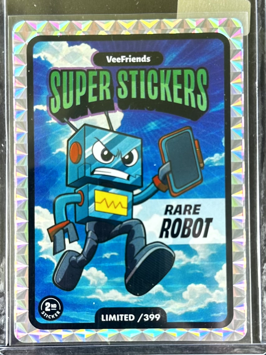 VeeFriends Super Stickers – Manga Series – Rare Robot – Limited /399