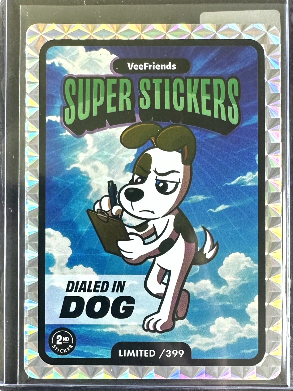 VeeFriends Super Stickers – Manga Series – Dialed In Dog – Limited /399