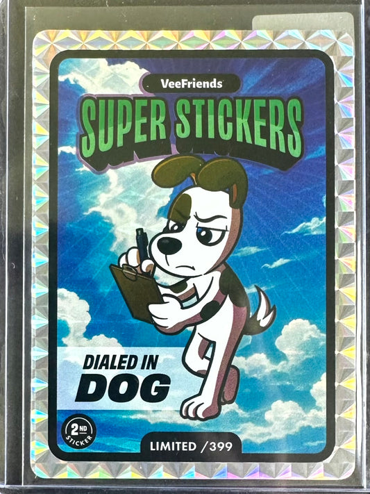 VeeFriends Super Stickers – Manga Series – Dialed In Dog – Limited /399