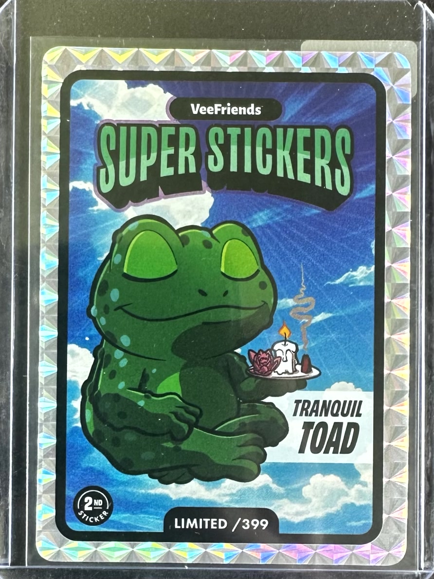 VeeFriends Super Stickers – Manga Series – Tranquil Toad – Limited /399