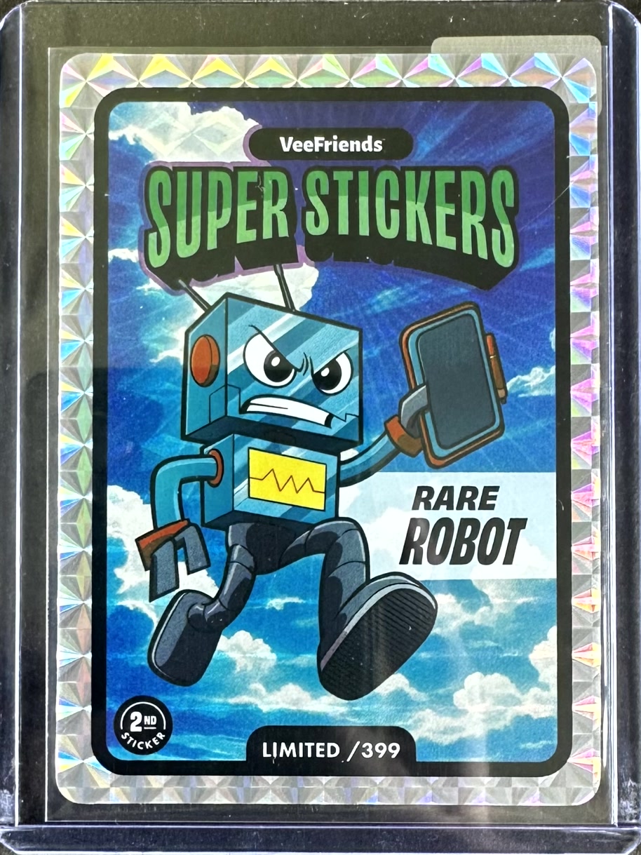 VeeFriends Super Stickers – Manga Series – Rare Robot – Limited /399