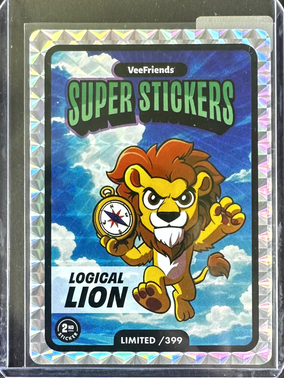 VeeFriends Super Stickers – Manga Series – Logical Lion – Limited /399