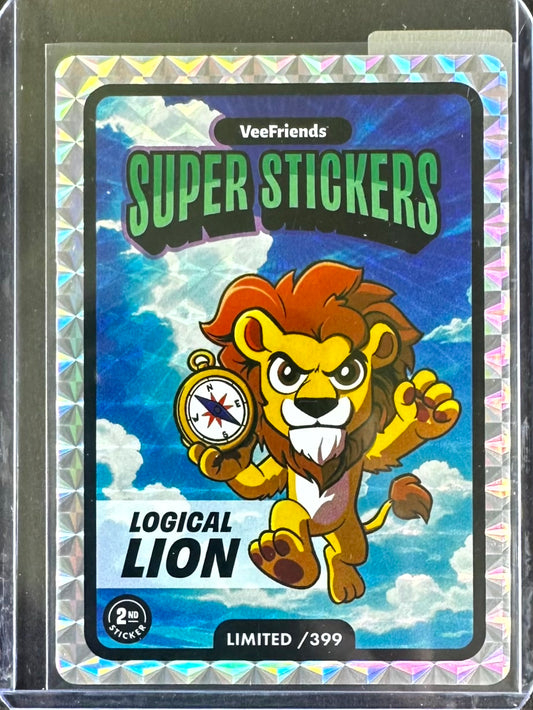 VeeFriends Super Stickers – Manga Series – Logical Lion – Limited /399