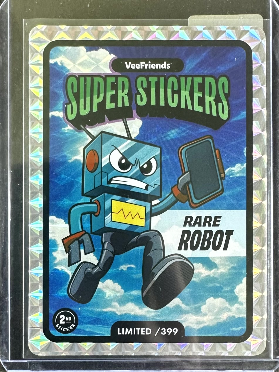 VeeFriends Super Stickers – Manga Series – Rare Robot – Limited /399