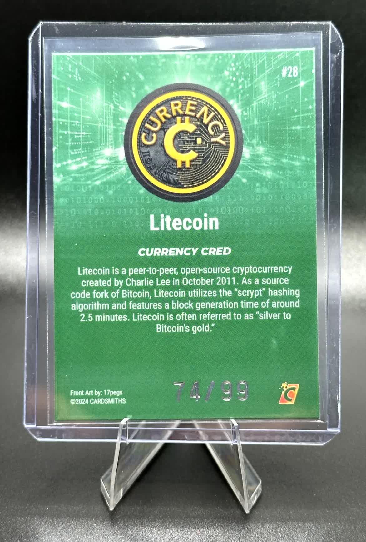 Cardsmiths Series 4 - Litecoin #28 - Emerald 74/99