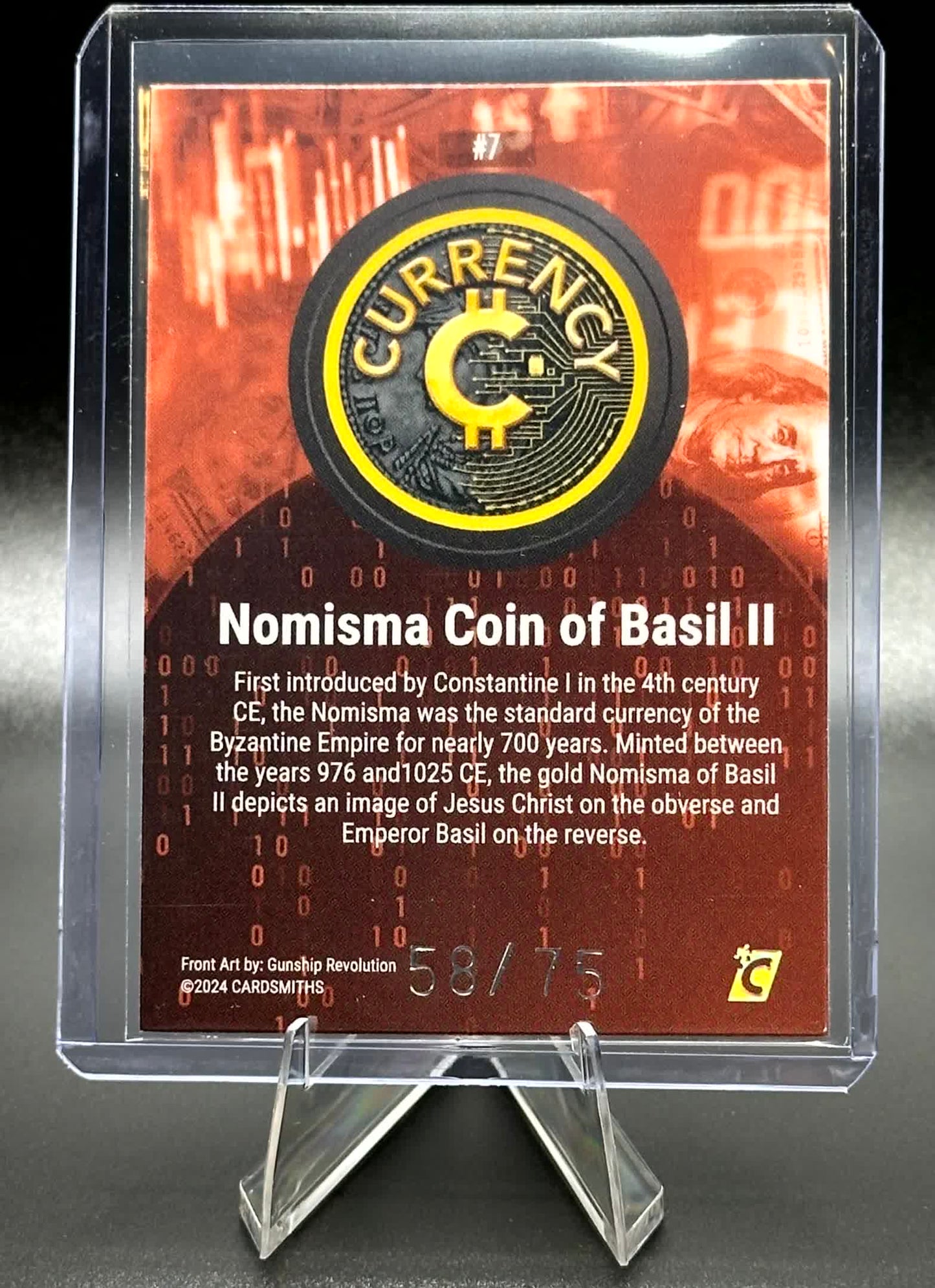 Cardsmiths Series 3 - Nomisma Coin of Basil II #7 - Garnet 58/75