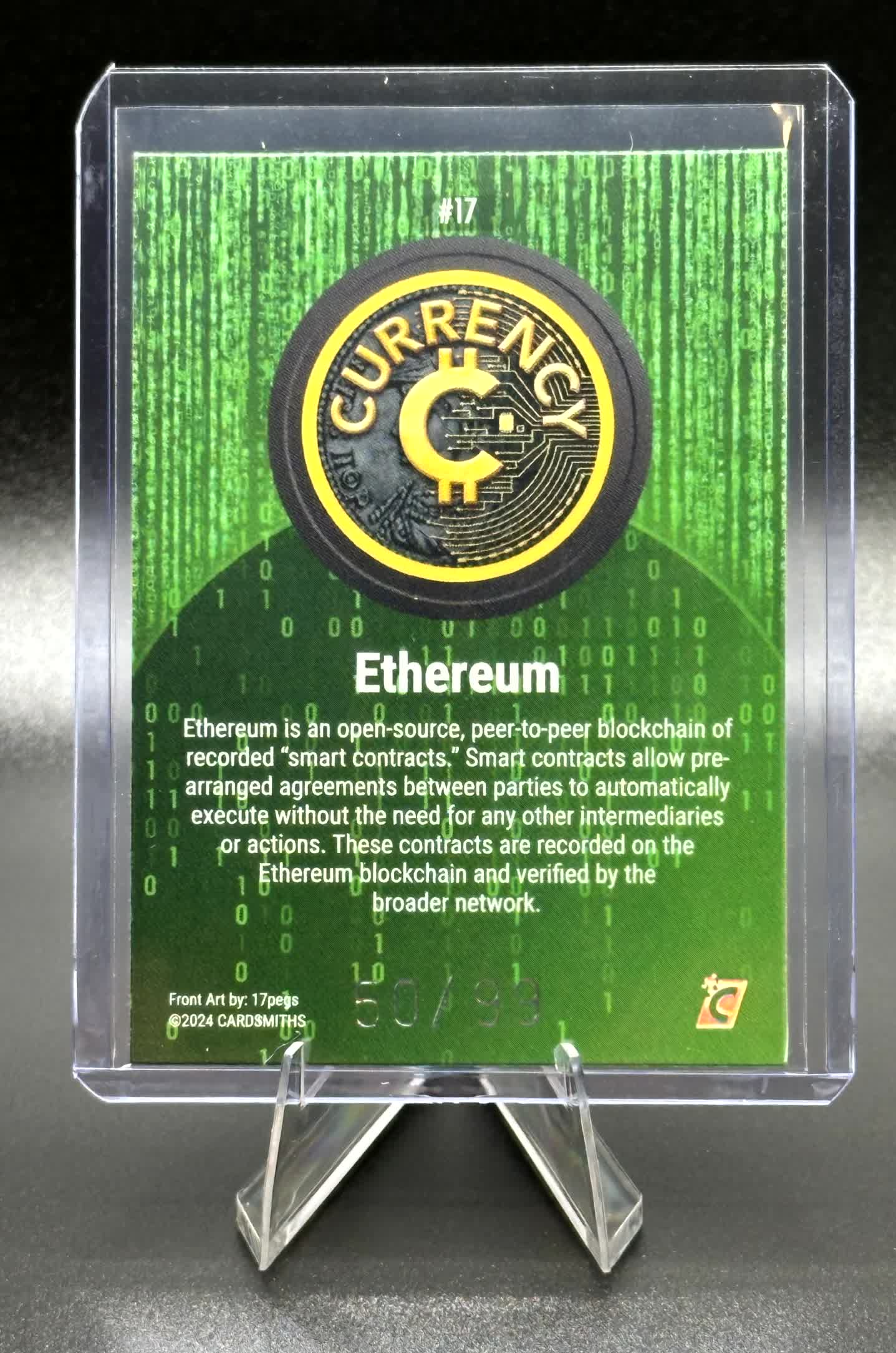 Cardsmiths Series 3 - Ethereum #17 - Emerald 50/99