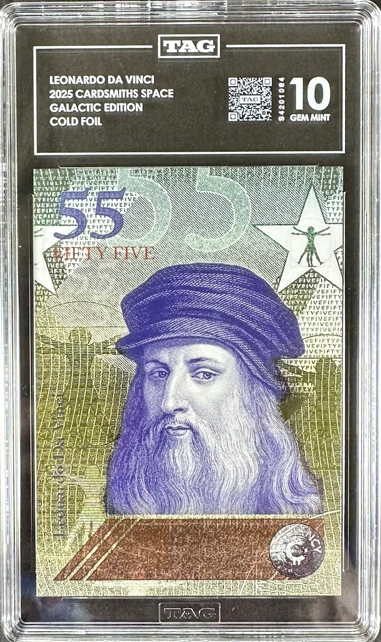 2025 Cardsmiths Space Galactic Edition – Da Vinci Cold Foil – TAG 10 Gem Mint