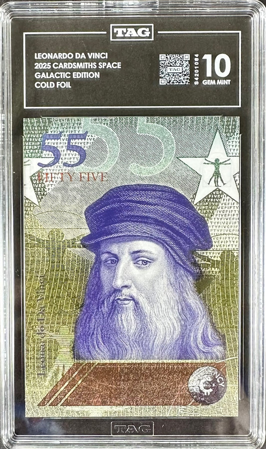 2025 Cardsmiths Space Galactic Edition – Da Vinci Cold Foil – TAG 10 Gem Mint