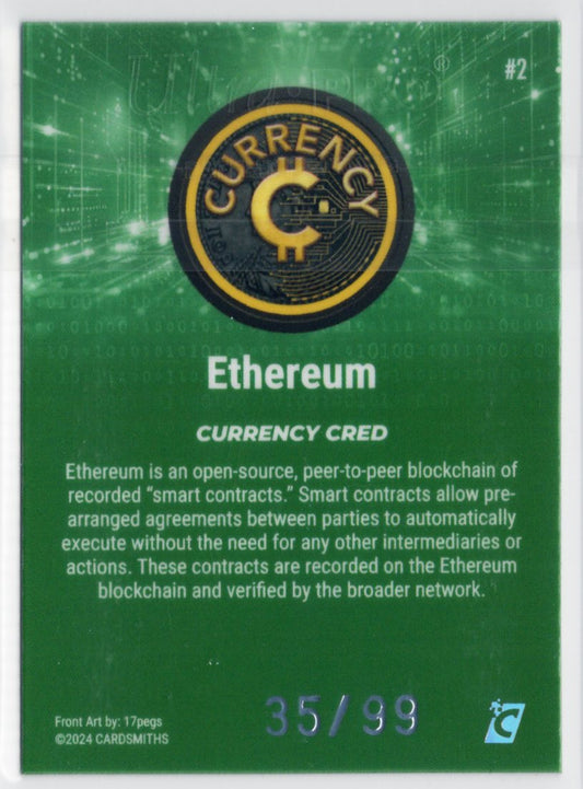 Cardsmiths Series 4 – Ethereum #2 – Emerald 35/99