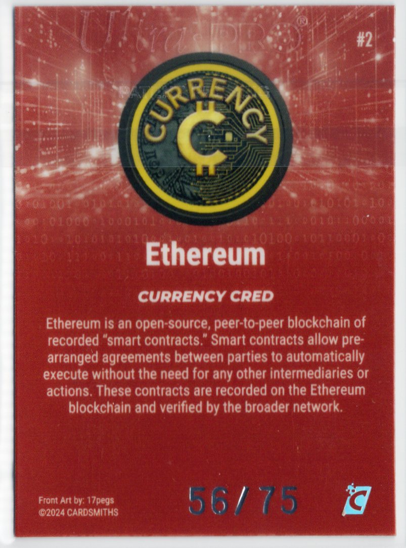 Cardsmiths Series 4 – Ethereum #2 – Garnet 56/75