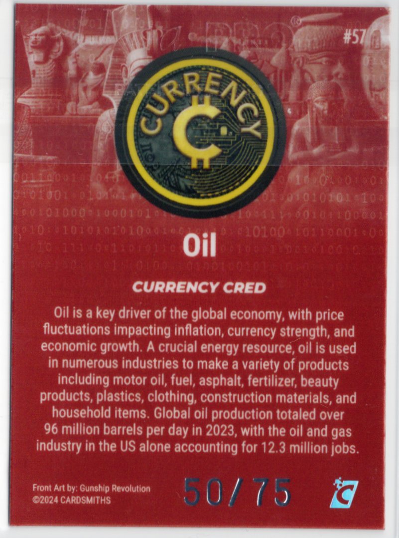Cardsmiths Series 4 – Oil #57 – Garnet 50/75