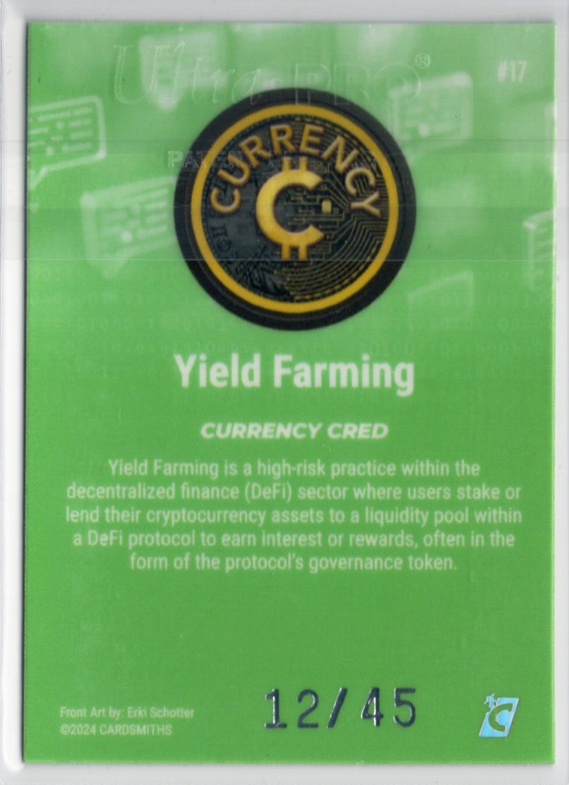 Cardsmiths Series 4 – Yield Farming #17 – Jade 12/45