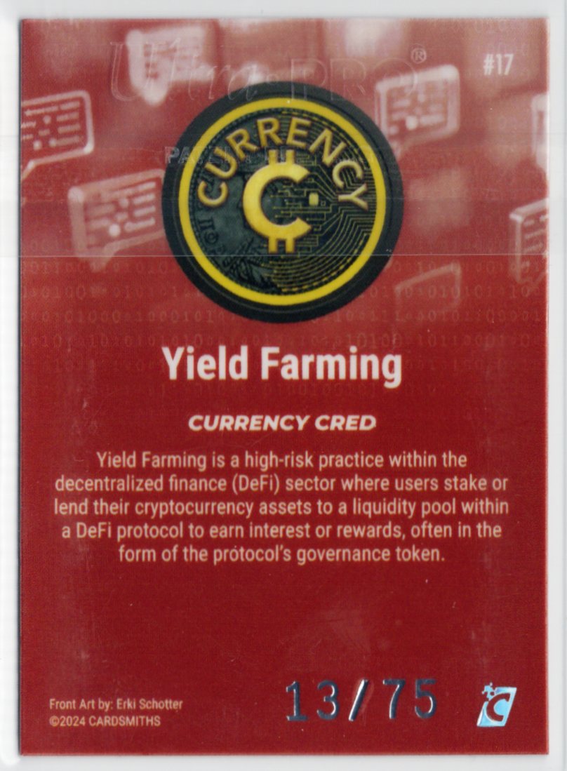 Cardsmiths Series 4 – Yield Farming #17 – Garnet 13/75