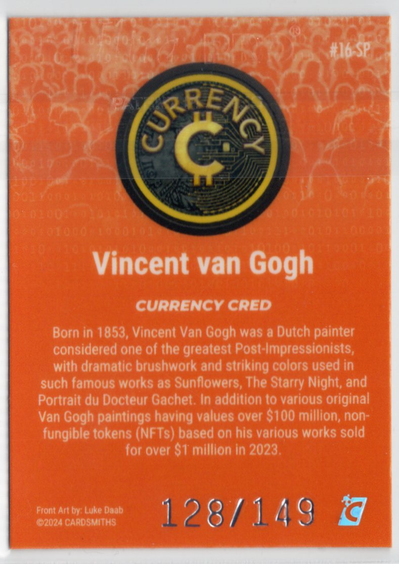 Cardsmiths Series 4 – Vincent van Gogh #16-SP – Beryl 128/149