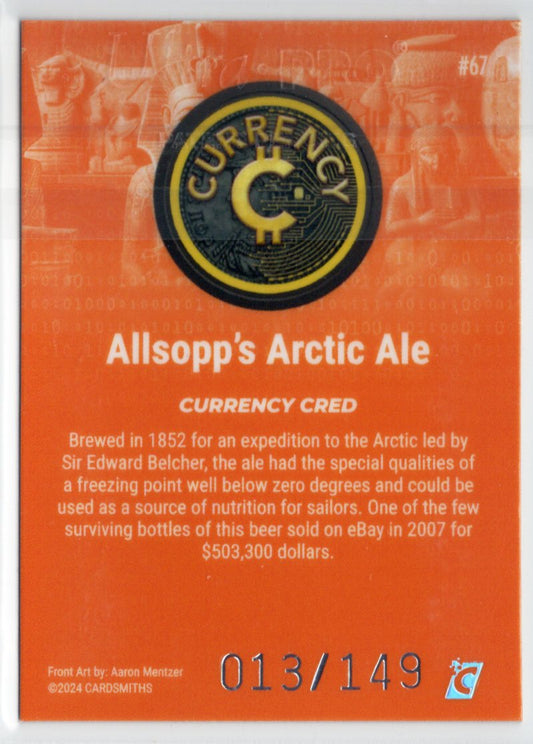 Cardsmiths Series 4 – Allsopp’s Arctic Ale #67 – Beryl 013/149