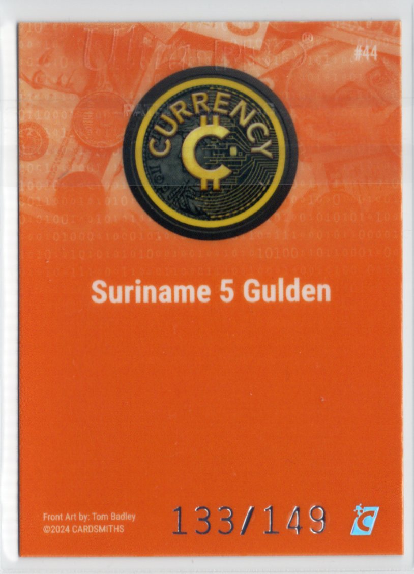 Cardsmiths Series 4 – Suriname 5 Gulden #44 – Beryl 133/149