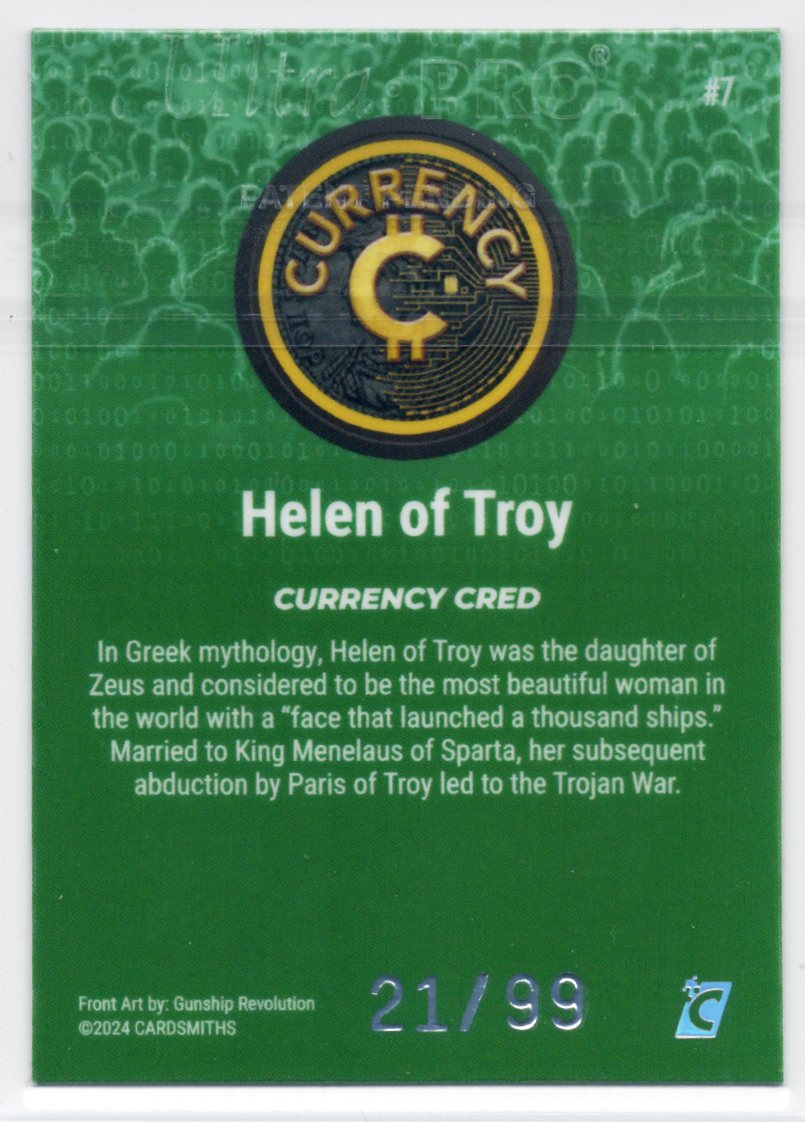 Cardsmiths Series 4 – Helen of Troy #7 – Emerald 21/99