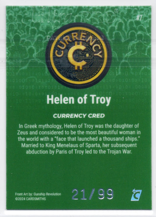 Cardsmiths Series 4 – Helen of Troy #7 – Emerald 21/99