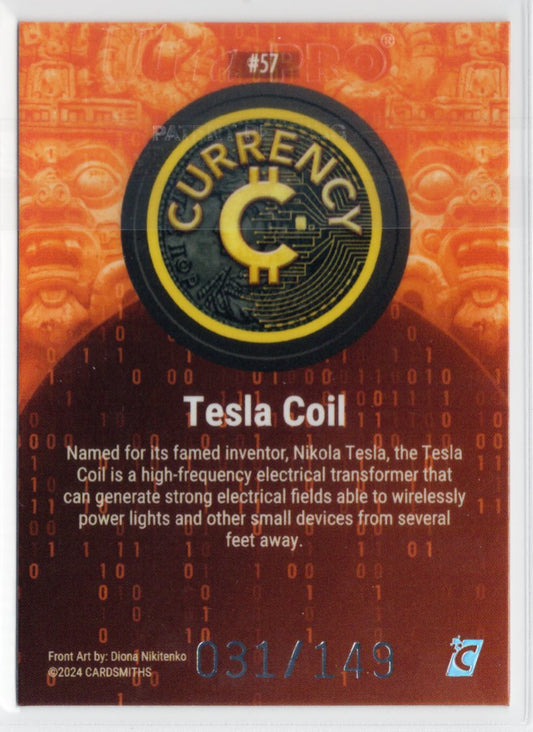 Cardsmiths Series 3 - Tesla Coil #57 - Beryl 31/149