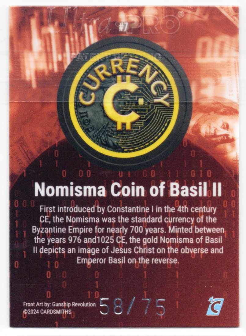 Cardsmiths Series 3 - Nomisma Coin of Basil II #7 - Garnet 58/75