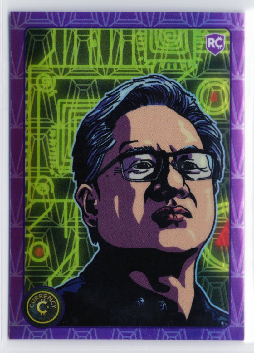 Cardsmiths Currency Series 5 Jensen Huang Tanzanite #4 /299