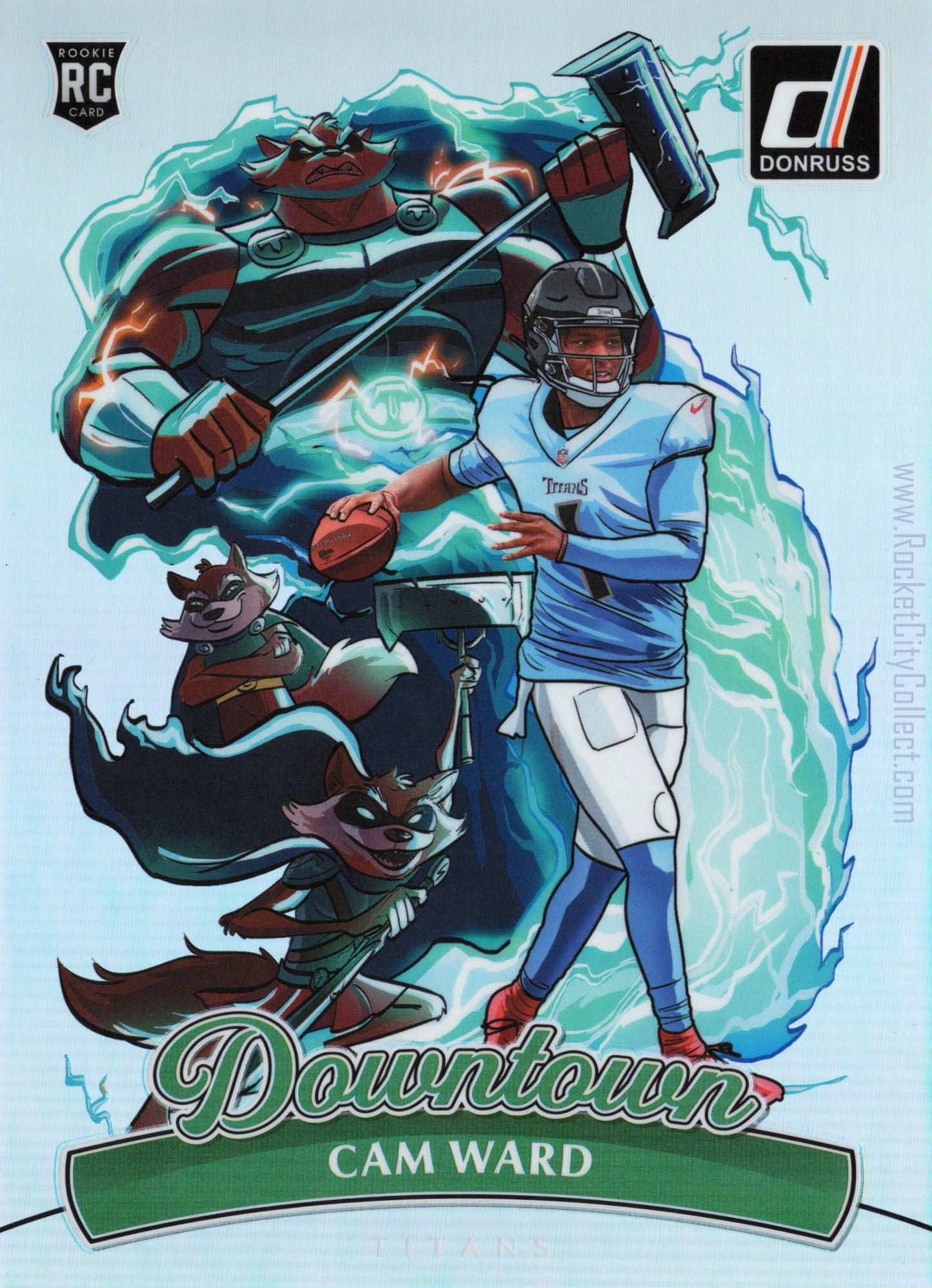 2025 Panini Donruss – Cam Ward Downtown (Rookie Card) – Oversized Jumbo Edition