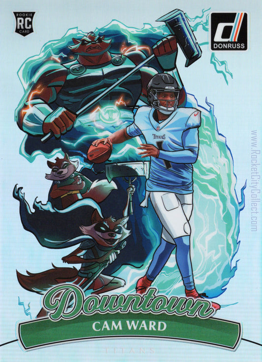 2025 Panini Donruss – Cam Ward Downtown (Rookie Card) – Oversized Jumbo Edition