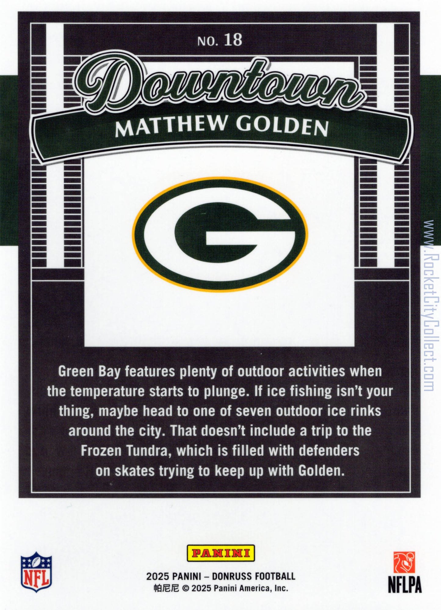 2025 Panini Donruss – Matthew Golden Downtown (Rookie Card) – Oversized Jumbo Edition