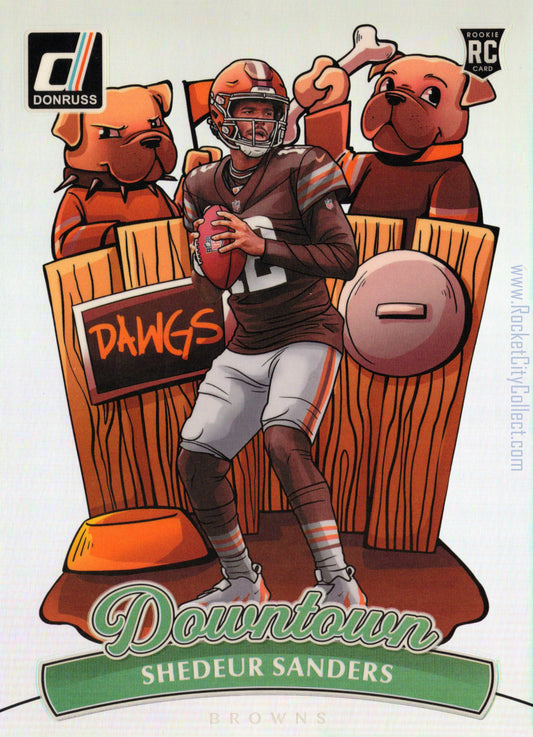 2025 Panini Donruss – Shedeur Sanders Downtown (Rookie Card) – Oversized Jumbo Edition