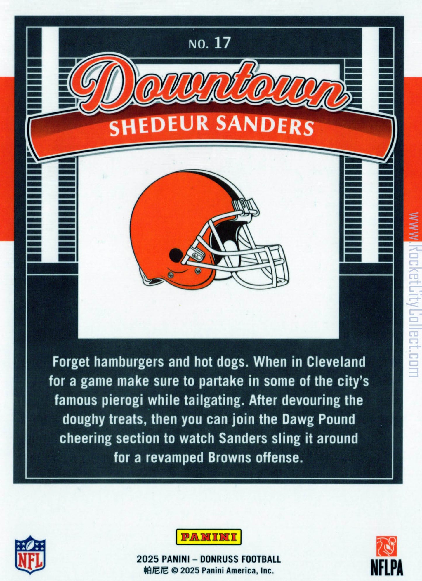 2025 Panini Donruss – Shedeur Sanders Downtown (Rookie Card) – Oversized Jumbo Edition