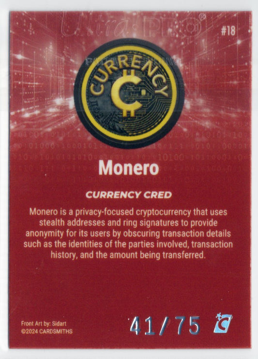 Cardsmiths Series 4 – Monero #18 – Garnet 41/75
