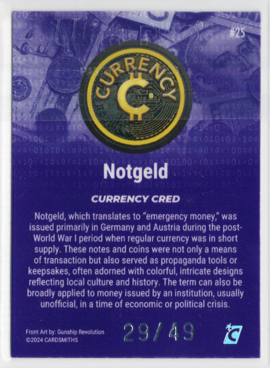Cardsmiths Series 4 – Notgeld #25 – Amethyst 29/49