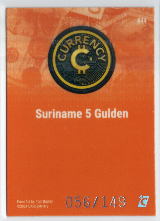 Cardsmiths Series 4 – Suriname 5 Gulden #44 – Beryl 056/149