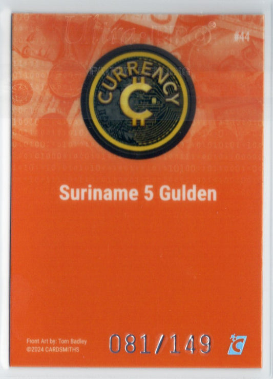 Cardsmiths Series 4 – Suriname 5 Gulden #44 – Beryl 081/149