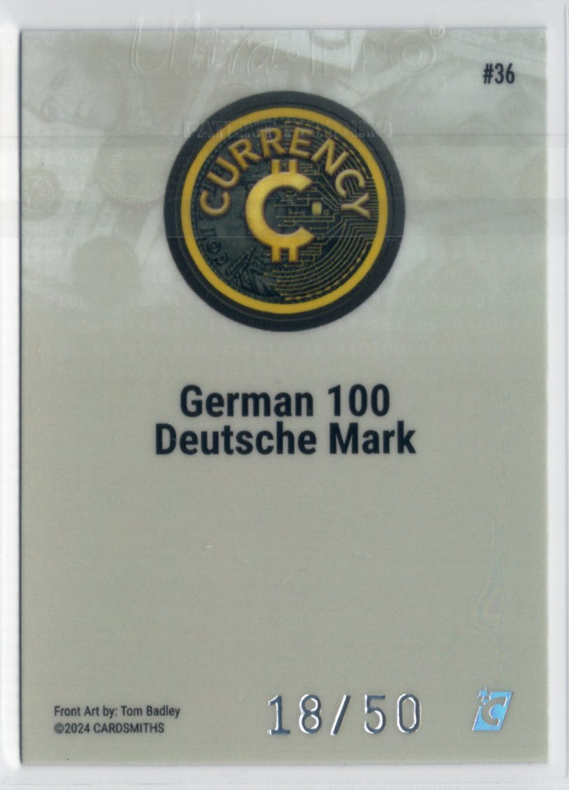 Cardsmiths Series 4 – German 100 Deutsche Mark #36 – Silver 18/50