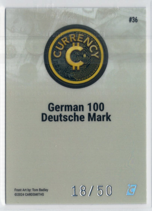 Cardsmiths Series 4 – German 100 Deutsche Mark #36 – Silver 18/50