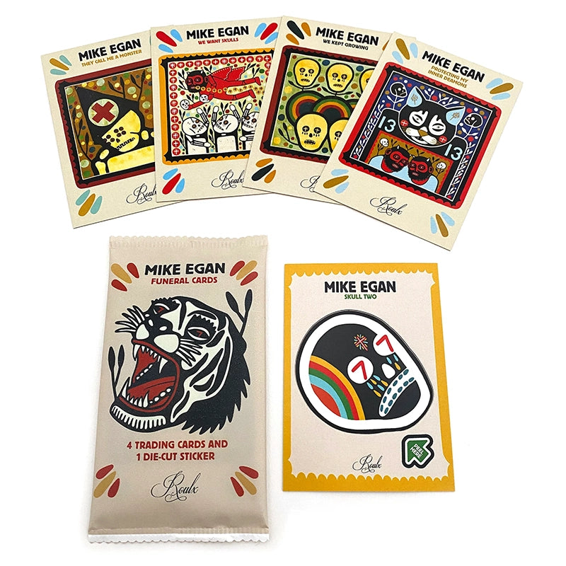 Mike Egan "Funeral Cards" Artist Trading Cards - Factory Sealed 6-Box Hobby Case (with Exclusive Bonus Print)