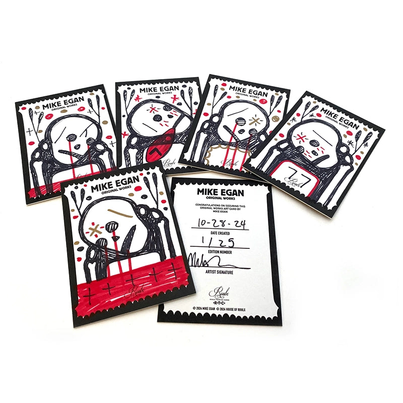Mike Egan "Funeral Cards" Artist Trading Cards - Factory Sealed 6-Box Hobby Case (with Exclusive Bonus Print)
