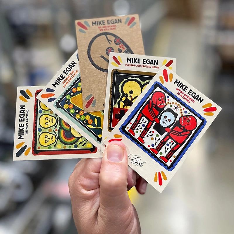 Mike Egan "Funeral Cards" Artist Trading Cards - Factory Sealed 6-Box Hobby Case (with Exclusive Bonus Print)