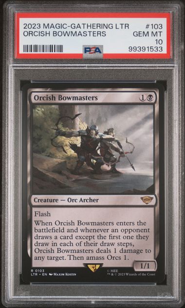 Orcish Bowmasters #103 (Rare) - MTG Lord of the Rings (LTR) - PSA 10