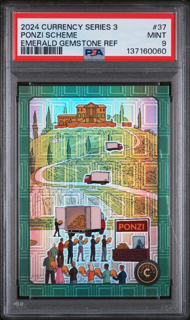 2024 Cardsmiths Series 3 – Ponzi Scheme #37 Emerald Gemstone 37/99 #MATCH  – PSA 9