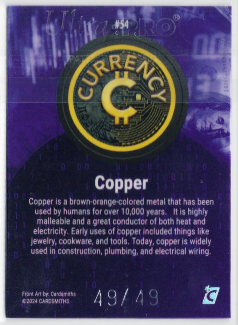 Cardsmiths Series 3 – Copper #54 – Amethyst 49/49 (Ω Omega)