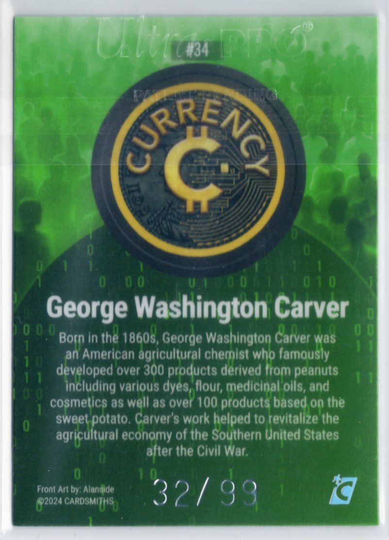 Cardsmiths Series 3 – George Washington Carver #34 – Emerald 32/99