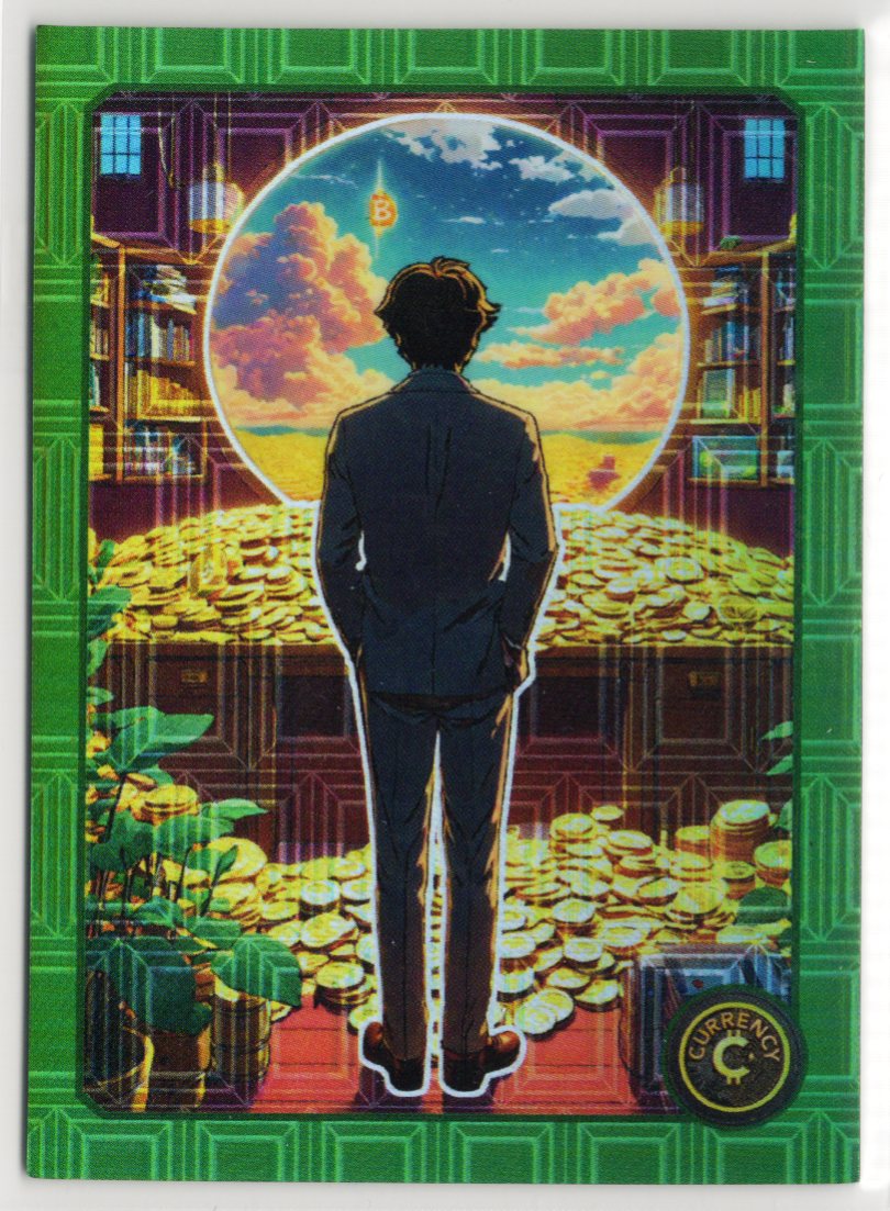 Cardsmiths Series 3 – Satoshi Nakamoto #27 – Emerald 52/99