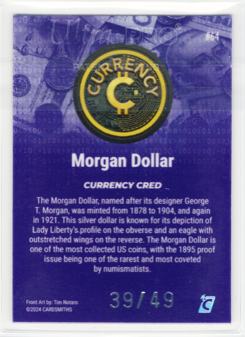 Cardsmiths Series 4 – Morgan Dollar #64 – Amethyst 39/49